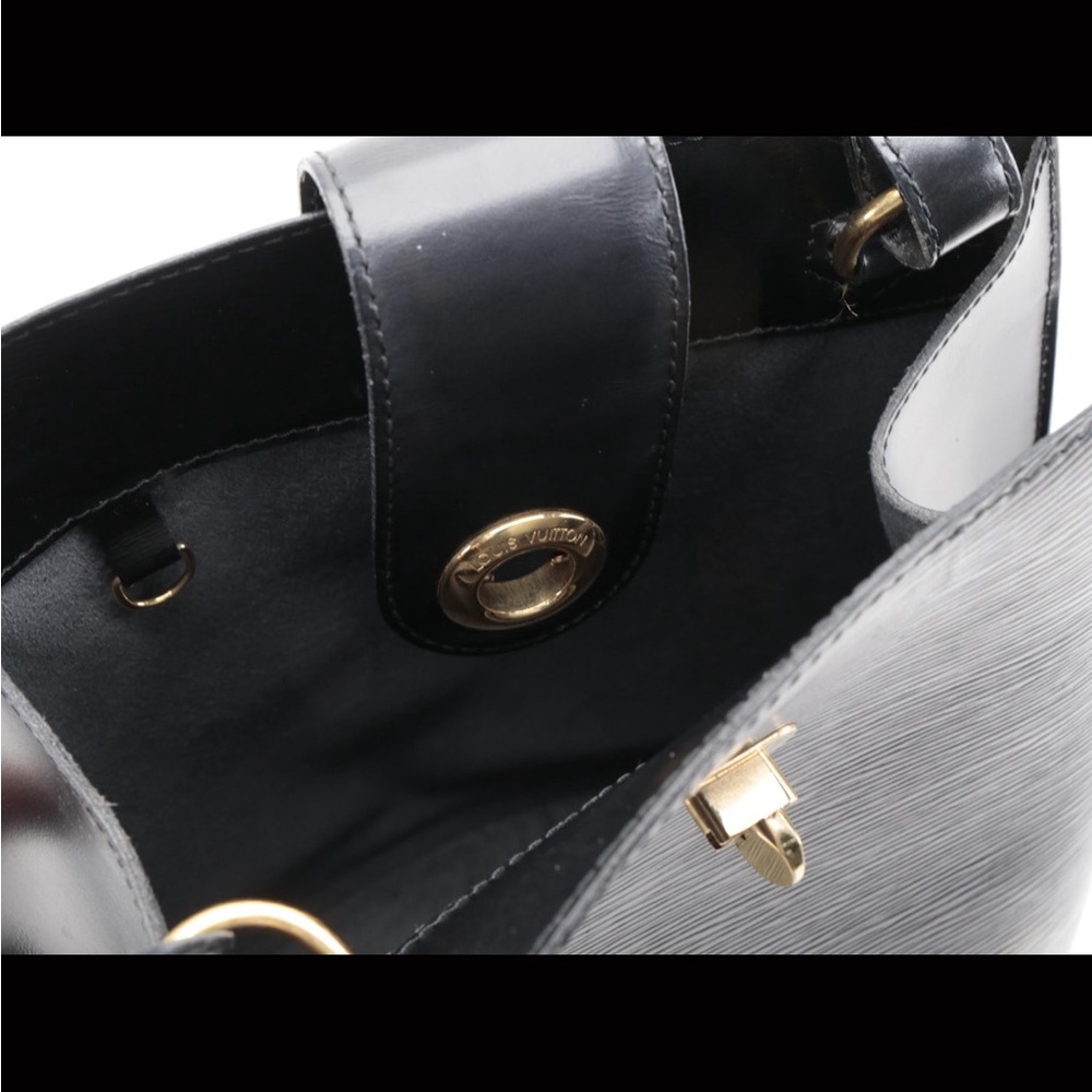 Louis Vuitton Cluny Bag in Black EPI Leather and Smooth Leather Trim - Picture 9 of 16